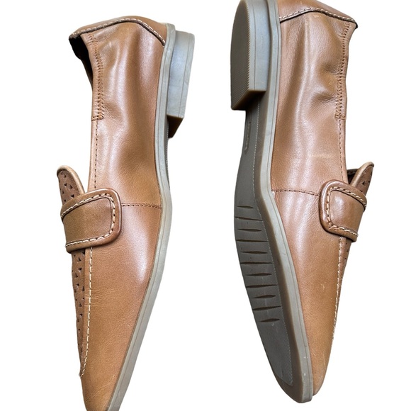 Clarks Women’s Lyrical Way Loafers in Cognac Brown Leather SZ 8.5 - Picture 3 of 7